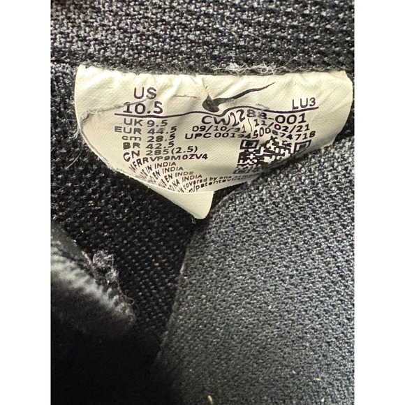 Nike Air Force 1 Low Black Leather Men's Sneakers CW2800 001 Size 10.5 - Picture 7 of 10